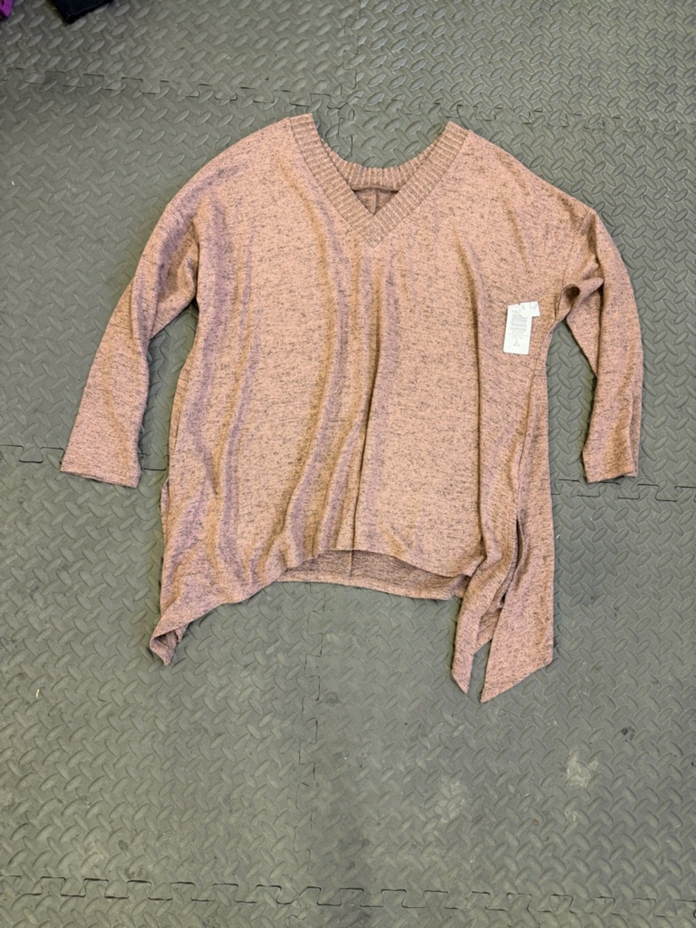 torrid Heather V-Neck Asymmetric Knit Sweater